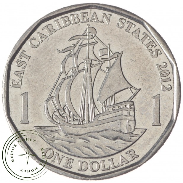 Карибы 1 доллар 2012