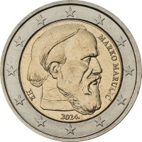 Монета Хорватия 2 евро 2024 Марко Марулич