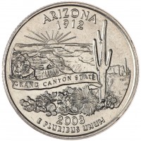 США 25 центов 2008 Аризона