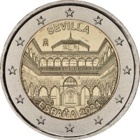 Монета Испания 2 евро 2024 Севилья