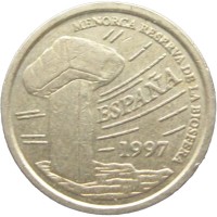 Монета Испания 5 песет 1997