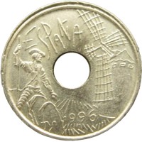 Монета Испания 25 песет 1996 Кастилия - Ла-Манча