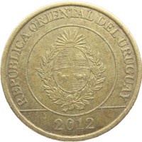 Монета Уругвай 2 песо 2012