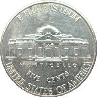 Монета США 5 центов 2015 P