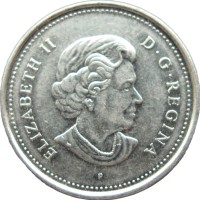 Монета Канада 5 центов 2005