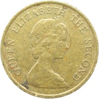 Монета Гонконг 10 центов 1983