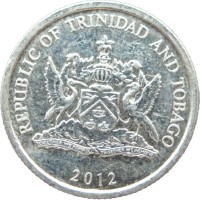 Монета Тринидад и Тобаго 10 центов 2012