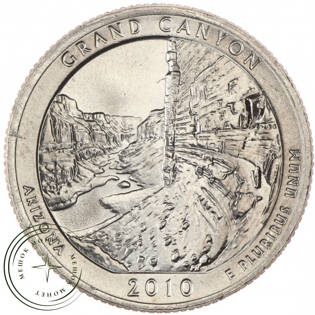 США 25 центов 2010 Национальный парк Гранд-Каньон