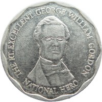Монета Ямайка 10 долларов 2015