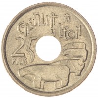 Монета Испания 25 песет 1995