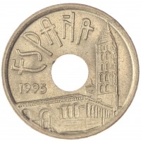 Монета Испания 25 песет 1995