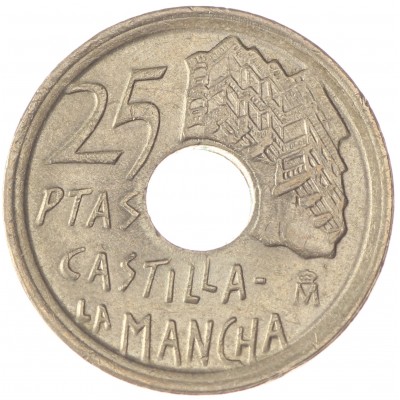 Монета Испания 25 песет 1996