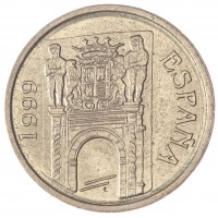 Монета Испания 5 песет 1999