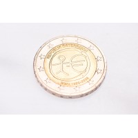 Монета Австрия 2 евро 2009 10 лет экономическому и валютному союзу
