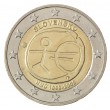 Словакия 2 евро 2009 10 лет экономическому и валютному союзу