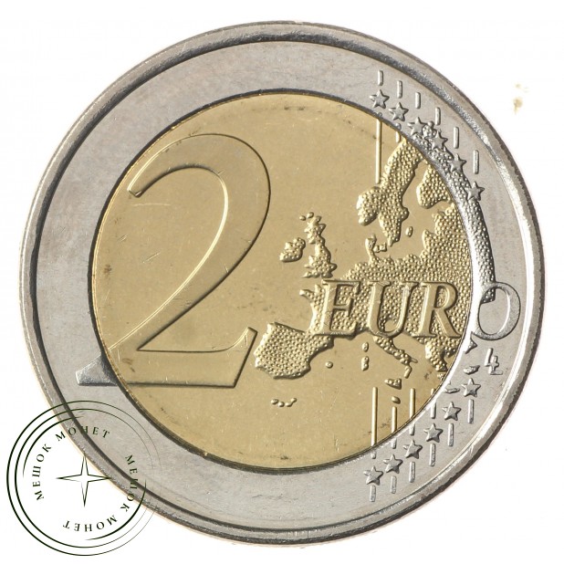 Словакия 2 евро 2009 10 лет Экономическому и валютному союзу