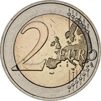 Монета Эстония 2 евро 2025 Первое печатного издания