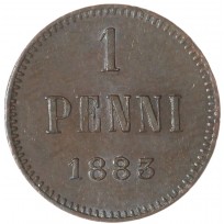 Монета 1 пенни 1883