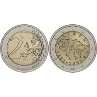 Монета Литва 2 евро 2022 Баскетбол