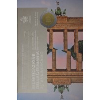Монета Сан-Марино 2 евро 2015 Объединение Германии (буклет)