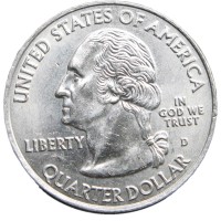 Монета США 25 центов 2009 Северные Марианские острова