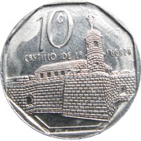 Монета Куба 10 сентаво 2008
