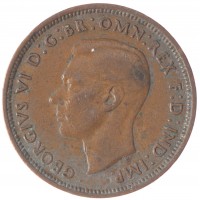 Великобритания 1/2 пенни 1945