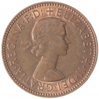 Великобритания 1/2 пенни 1967