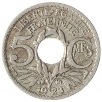Франция 5 сентим 1923