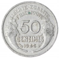 Франция 50 сентим 1946
