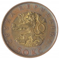 Монета Чехия 50 крон 2008