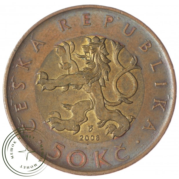 Чехия 50 крон 2008