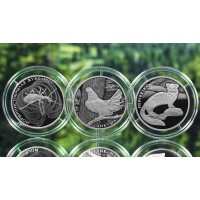 Набор монет 2 рубля 2024 Красная книга