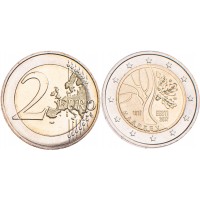 Монета Эстония 2 евро 2017 100 лет независимости Эстонской Республики