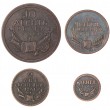 Копия Набор Барабаны 1761 Елизавета. 4 монеты