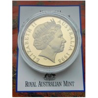 Австралия 5 долларов 1998 70 лет Королевской службе летающих докторов PROOF