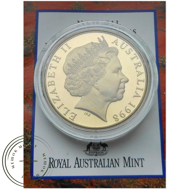 Австралия 5 долларов 1998 70 лет Королевской службе летающих докторов PROOF — 937046499