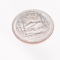 Монета США 25 центов 2013 Национальный лес Белые горы