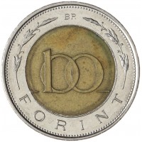 Монета Венгрия 100 форинтов 1997