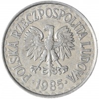 Монета Польша 1 злотый 1985