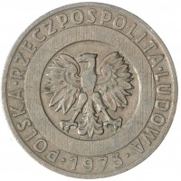 Монета Польша 20 злотых 1973