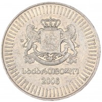 Монета Грузия 50 тетри 2006