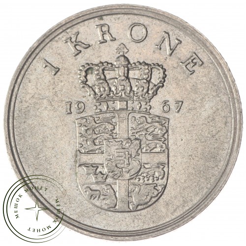Дания 1 крона 1967 — 90621425-3