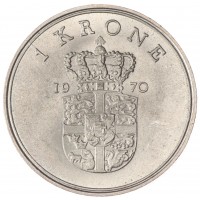 Дания 1 крона 1970