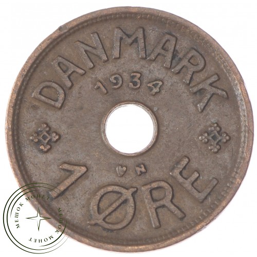 Дания 1 эре 1934