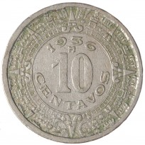 Монета Мексика 10 сентаво 1936