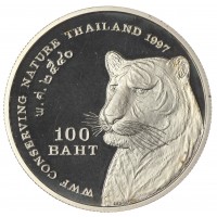 Таиланд 100 бат 1997 Тигр