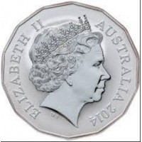 Монета Австралия 50 центов 2014 Год Лошади