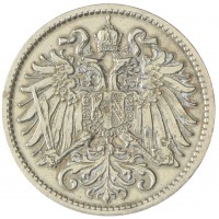 Монета Австрия 10 хеллеров 1915