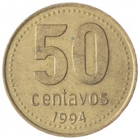 Монета Аргентина 50 сентаво 1994